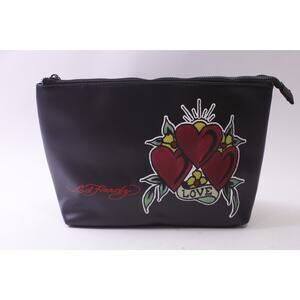 Ed Hardy, Makeup Bag, Purse, Handbag, Fashion, Accessory, Love Kills, Skull